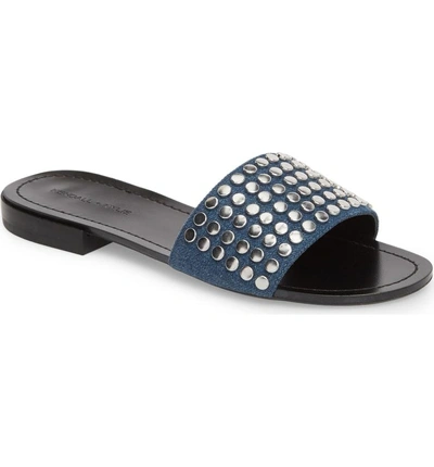 Shop Kendall + Kylie Kelsy Slide Sandal In Dark Blue