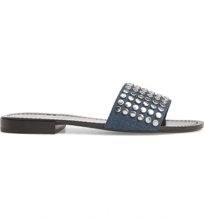 Shop Kendall + Kylie Kelsy Slide Sandal In Dark Blue