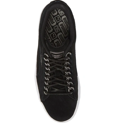 Shop Puma Classic X Chain Sneaker In  Black/ Aged Silver