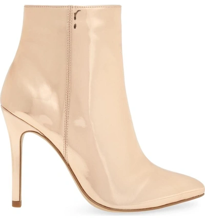 Shop Charles By Charles David Delicious Bootie In Rose Gold Leather