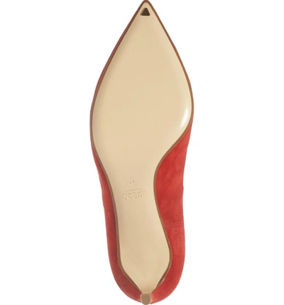 Shop Francesco Russo Flame Pointy Toe Pump In Red