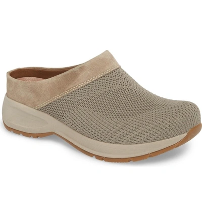 Shop Dansko Sondra Clog In Taupe Suede