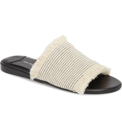 Shop Tony Bianco Jayd Slide Sandal In White Fabric