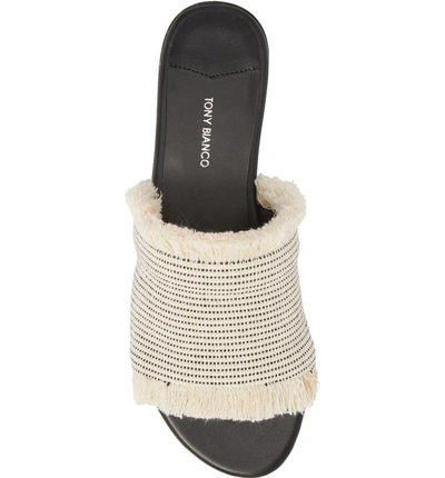 Shop Tony Bianco Jayd Slide Sandal In White Fabric