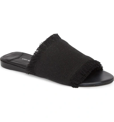 Shop Tony Bianco Jayd Slide Sandal In Black Fabric