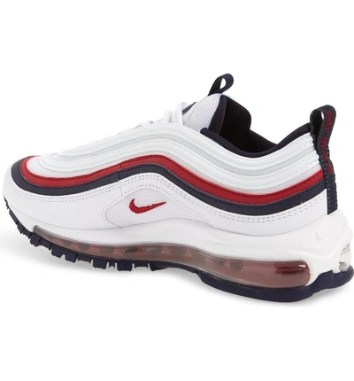 Shop Nike Air Max 97 Sneaker In White/ Red Crush/ Blue