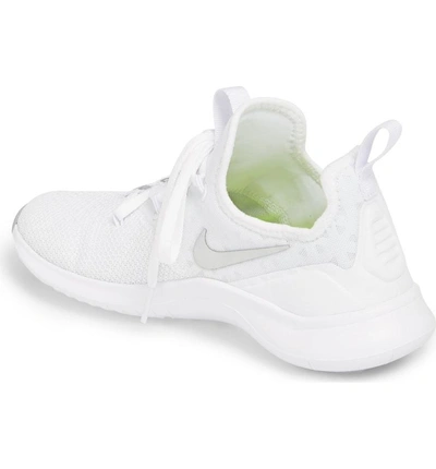 Shop Nike Free Tr8 Training Shoe In White/ Metallic Silver/ White