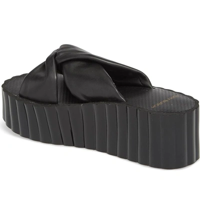 Shop Tory Burch Scallop Platform Slide Sandal In Perfect Black