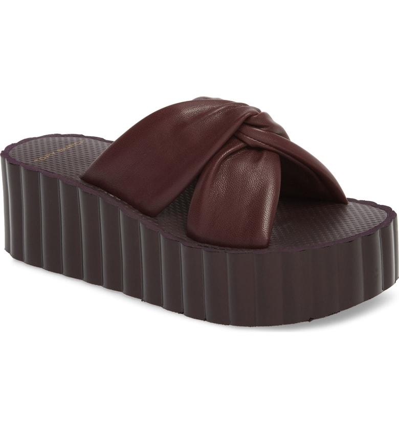 tory burch scallop platform sandal