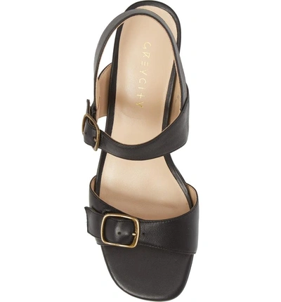 Shop Grey City Caroline Sandal In Black