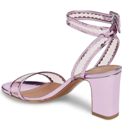 Shop Tabitha Simmons Leticia Clear Ankle Strap Sandal In Pink