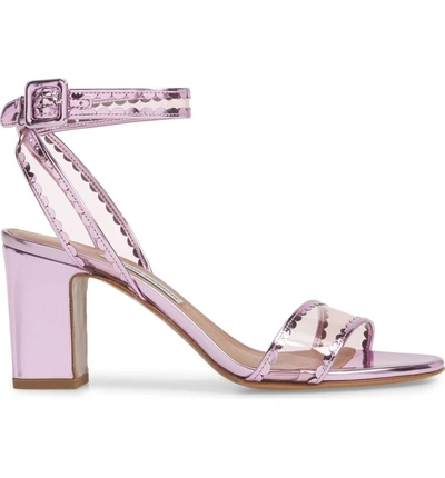 Shop Tabitha Simmons Leticia Clear Ankle Strap Sandal In Pink