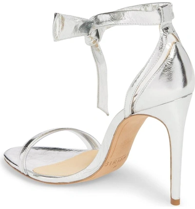 Shop Alexandre Birman Clarita Sandal In Silver/ Transparent