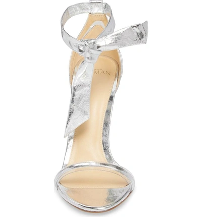Shop Alexandre Birman Clarita Sandal In Silver/ Transparent