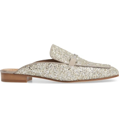 Shop Tory Burch Amelia Loafer Mule In Silver/ Silver