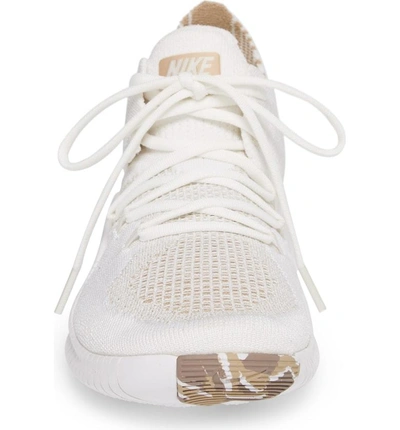 Shop Nike Free Tr Flyknit 3 Training Shoe In White/ White/ Sand