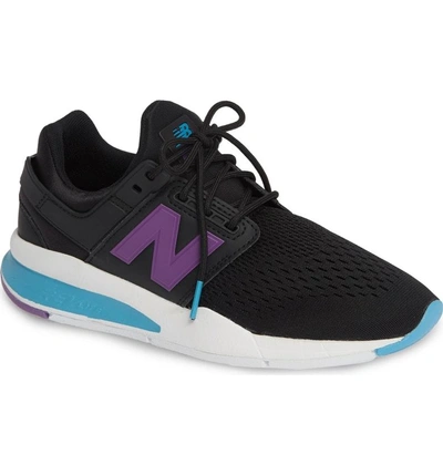 New Balance Women's 247 Tritium Lace Up Sneakers In Black ModeSens