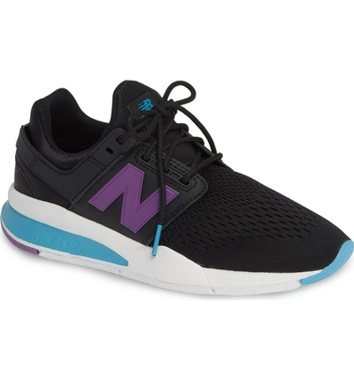 New Balance Women's 247 Tritium Lace Up Sneakers In Black | ModeSens