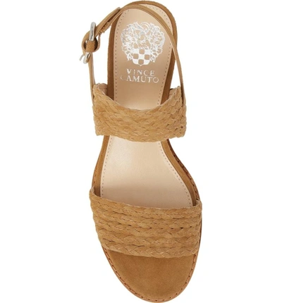 Shop Vince Camuto Raner Sandal In Heartwood Suede