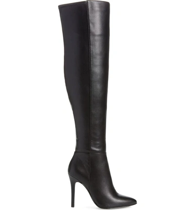 Shop Charles By Charles David Debutante Thigh High Boot In Black Faux Leather