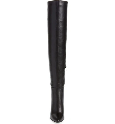 Shop Charles By Charles David Debutante Thigh High Boot In Black Faux Leather