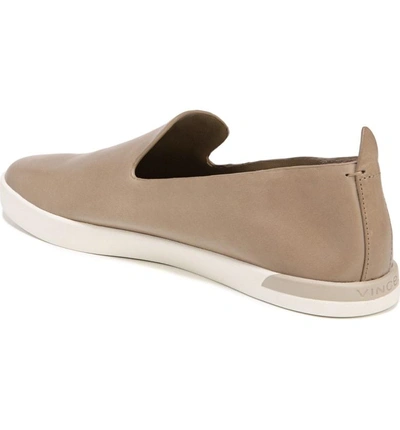 Shop Vince Vero Sneaker In Warm Taupe Matte Leather