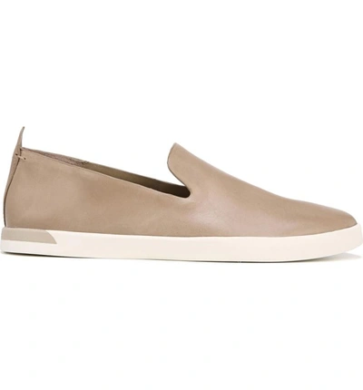 Shop Vince Vero Sneaker In Warm Taupe Matte Leather