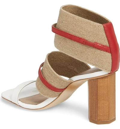 Shop Donald Pliner Edie Sandal In Natural Fabric