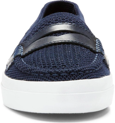 Shop Cole Haan Pinch Stitchlite(tm) Loafer In Navy/ White Fabric