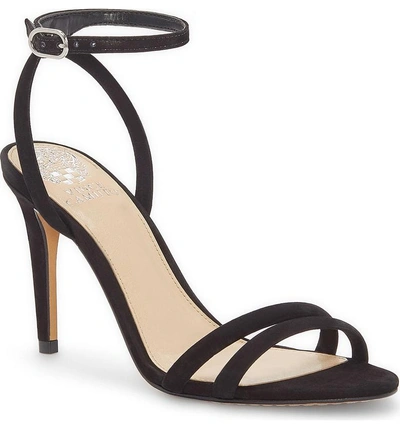 Shop Vince Camuto Kareenat Sandal In Black Nubuck Leather