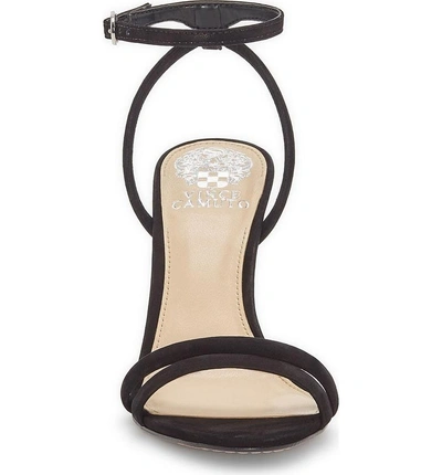 Shop Vince Camuto Kareenat Sandal In Black Nubuck Leather