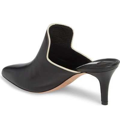 Shop Veronica Beard Pearla Mule In Black/ Bone