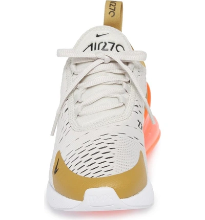 Shop Nike Air Max 270 Sneaker In Gold/ Black/ Light Bone