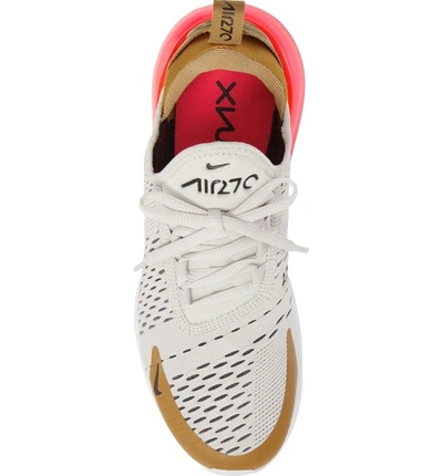 Shop Nike Air Max 270 Sneaker In Gold/ Black/ Light Bone
