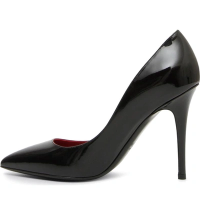 Shop Valentino Vltn Logo Pointy Toe Pump In Black