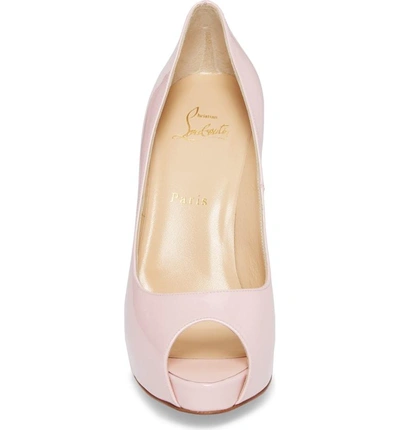 Shop Christian Louboutin 'prive' Open Toe Pump In Pompadour