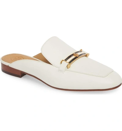 Tory Burch Women's Amelia Leather Apron Toe Loafer Mules In Perfect Ivory |  ModeSens