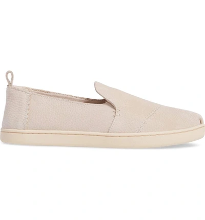 Shop Toms Deconstructed Alpargata Slip-on In Birch Nubuck Leather