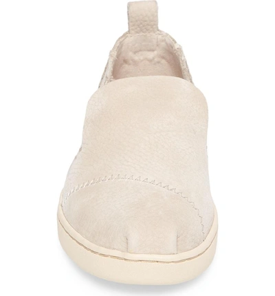 Shop Toms Deconstructed Alpargata Slip-on In Birch Nubuck Leather