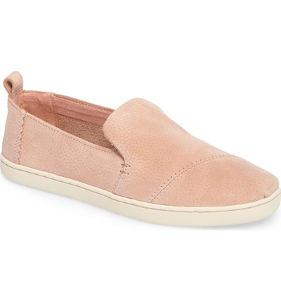 Shop Toms Deconstructed Alpargata Slip-on In Bloom Nubuck Leather