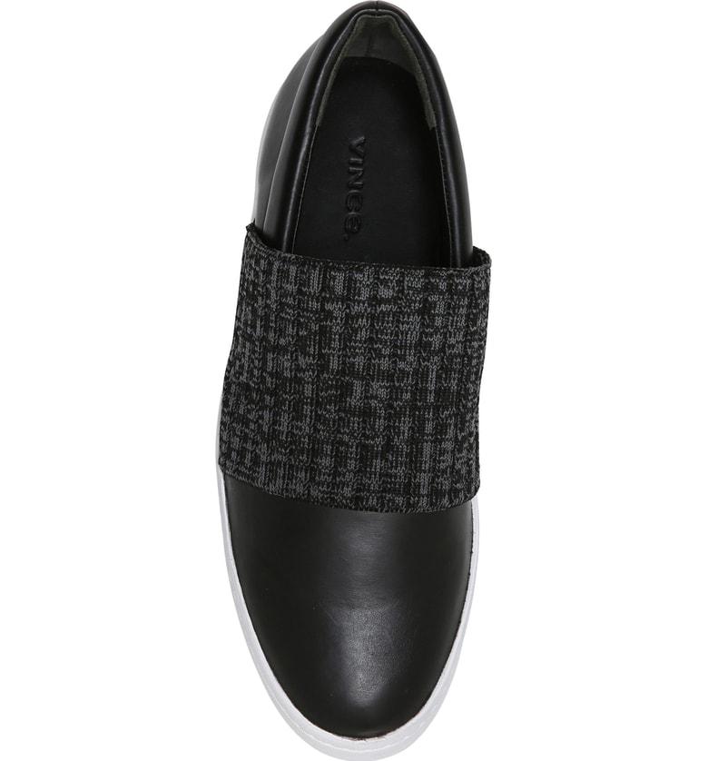 vince weadon leather platform sneakers