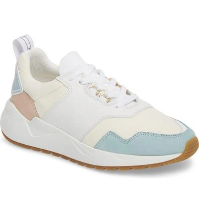 Shop Buscemi Ventura Sneaker In White/ Light Blue
