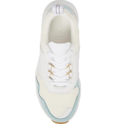 Shop Buscemi Ventura Sneaker In White/ Light Blue