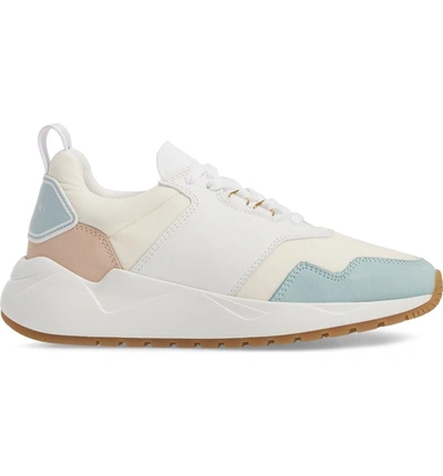 Shop Buscemi Ventura Sneaker In White/ Light Blue