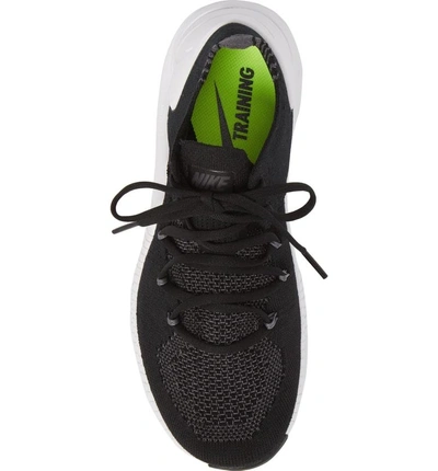 Shop Nike Free Tr Flyknit 3 Training Shoe In Black/ White/ Dark Grey