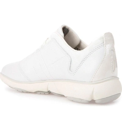 Shop Geox Nebula Slip-on Sneaker In White Leather