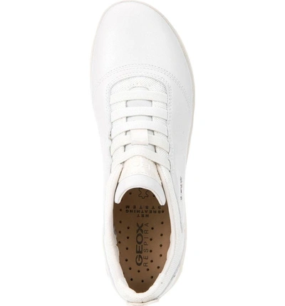 Shop Geox Nebula Slip-on Sneaker In White Leather