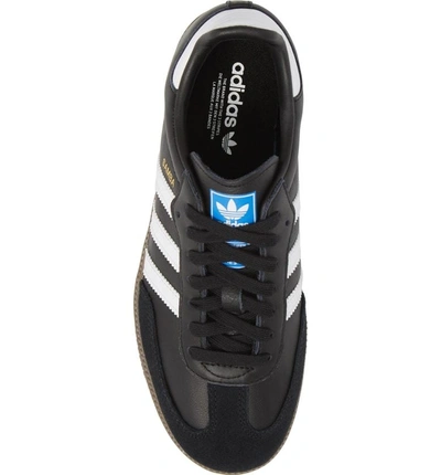 Shop Adidas Originals Samba Sneaker In Black/ White/ Gum5