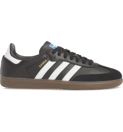 Shop Adidas Originals Samba Sneaker In Black/ White/ Gum5