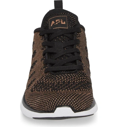 Shop Apl Athletic Propulsion Labs 'techloom Pro' Running Shoe In Black/ Rose Gold